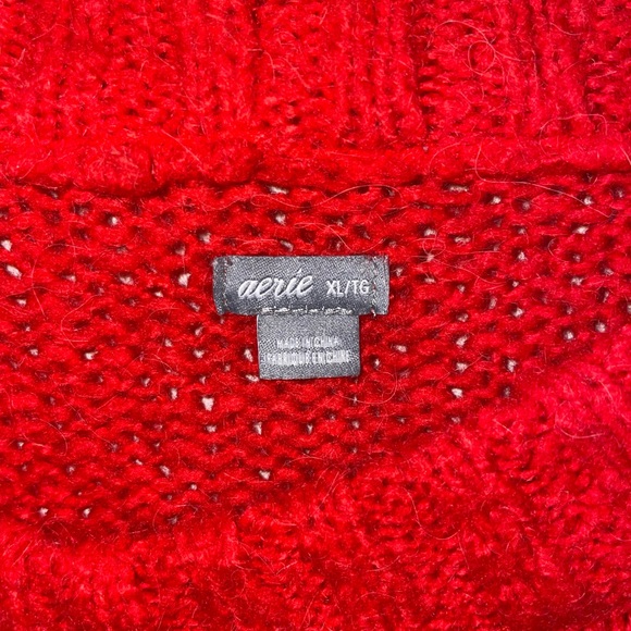 Oversized Red wool sweater - Picture 2 of 4